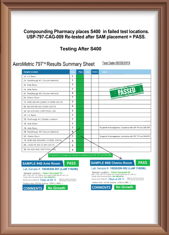 Test tiêu chuẩn phòng sạch - Nhà thuốc bệnh viện Florida